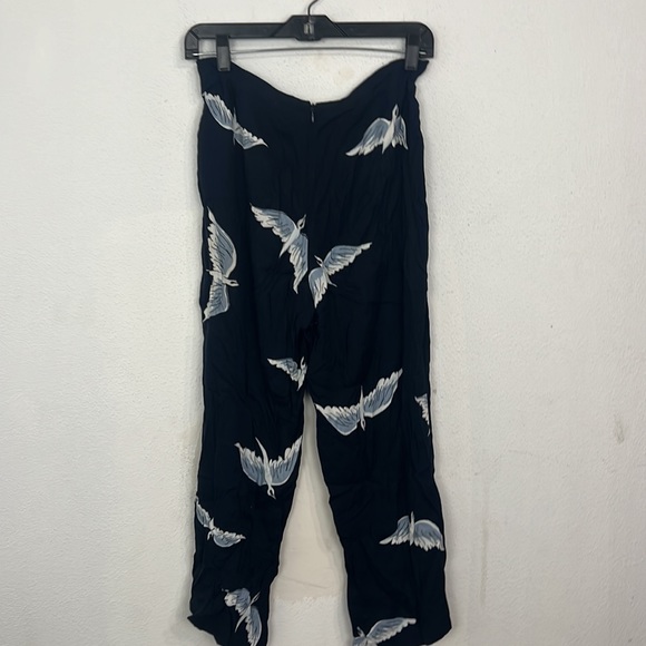 Reformation Bellini Pants Sparrow Print High Rise Crop Straight Leg - Picture 3 of 8